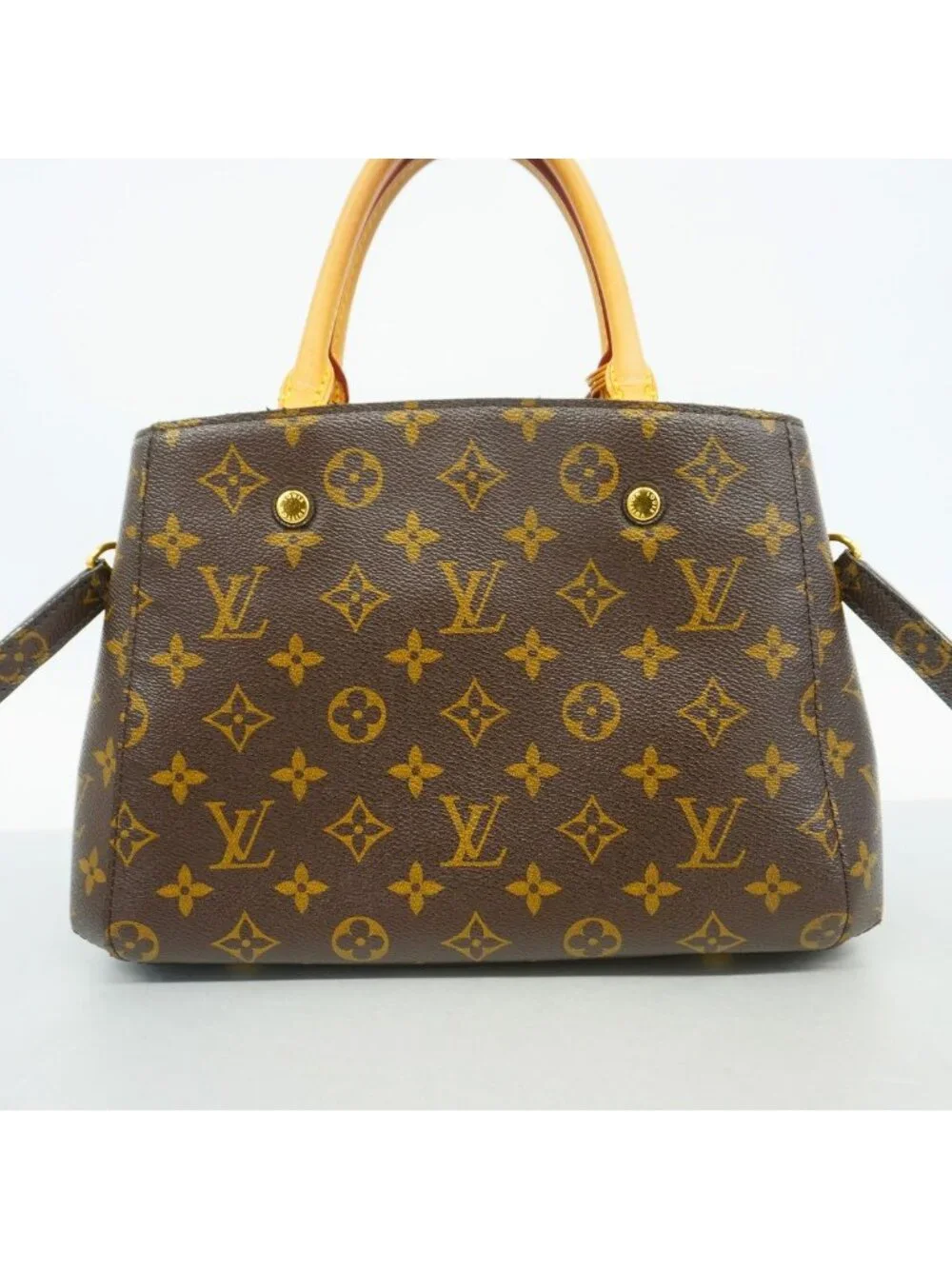 Louis Vuitton Handbag Monogram Montaigne BB Brown 2-Way Bag